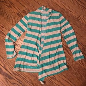 Teal & Tan Cardigan